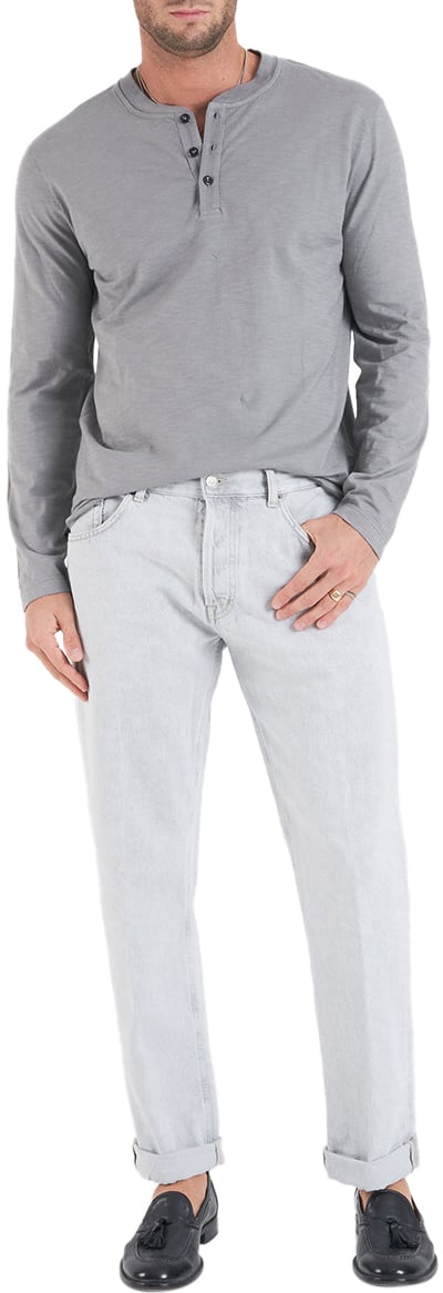 Dondup Henley shirt Grijs