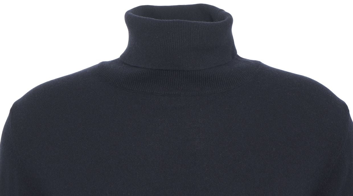 Dondup Wool blend turtleneck sweater Blauw