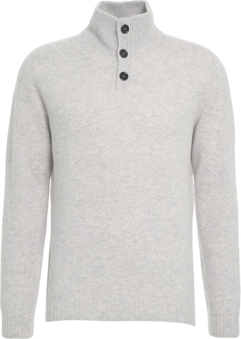 Dondup Cashmere sweater with stand-up collar Beige
