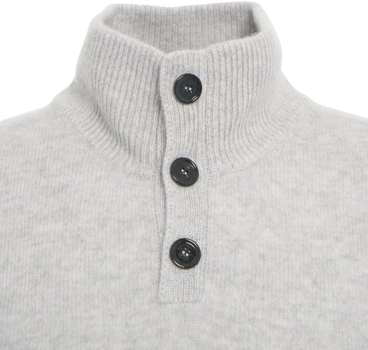 Dondup Cashmere sweater with stand-up collar Beige