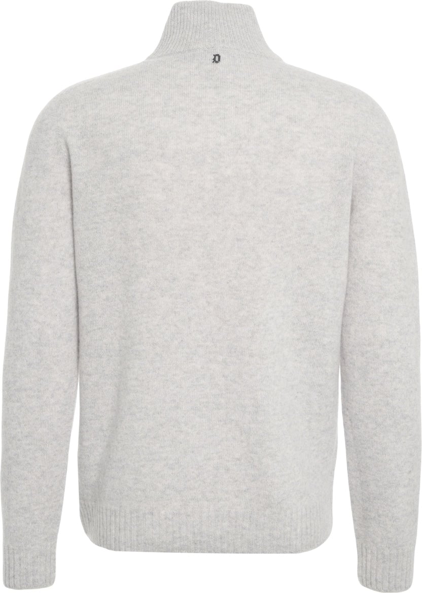 Dondup Cashmere sweater with stand-up collar Beige