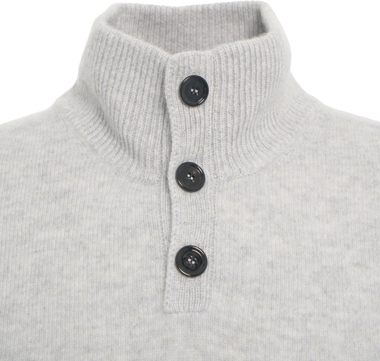 Dondup Maglione in cashmere con collo alto Grijs