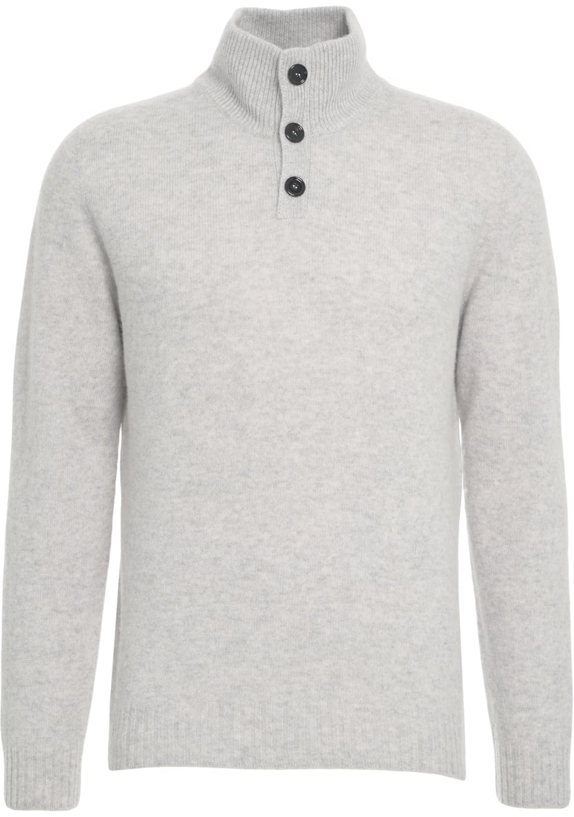Dondup Maglione in cashmere con collo alto Grijs