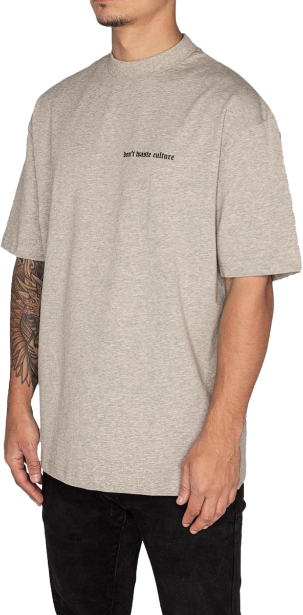 Don't Waste Culture Millet T-Shirt Grijs