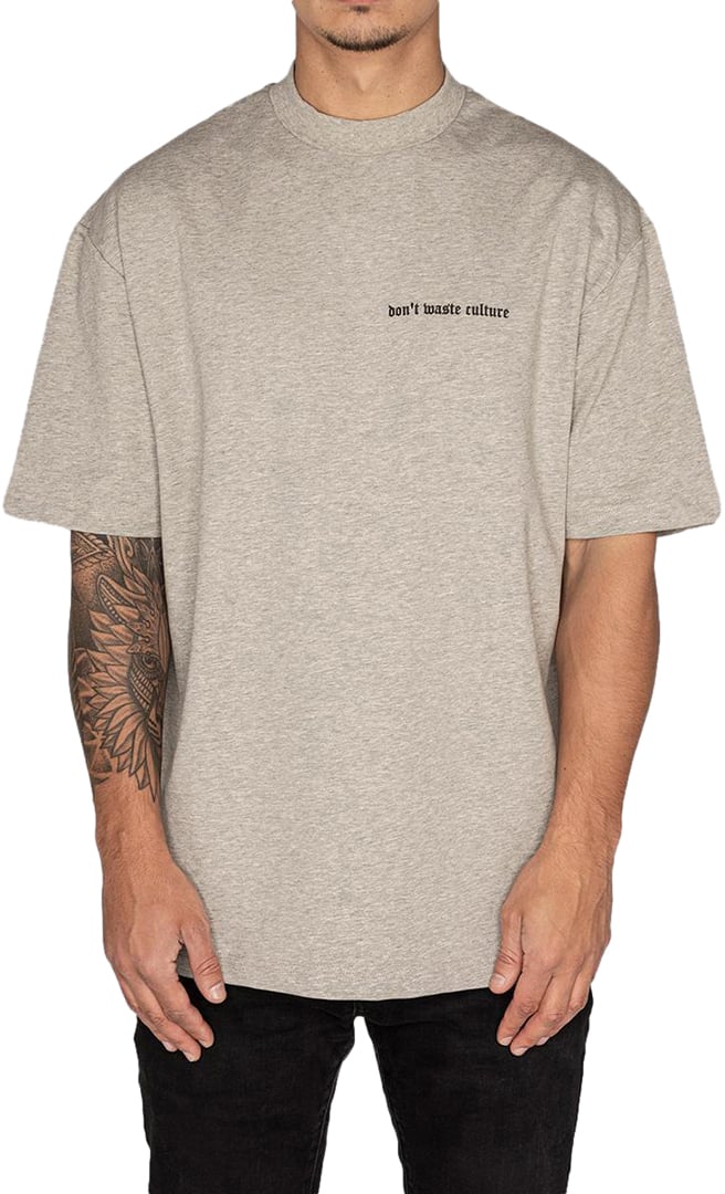 Don't Waste Culture Millet T-Shirt Grijs