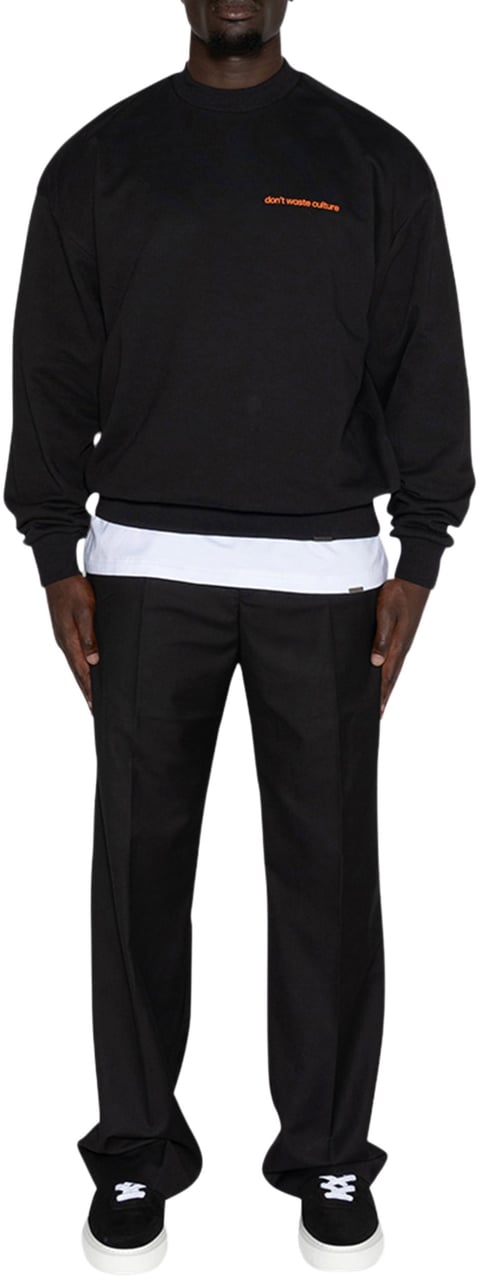Don't Waste Culture Matt Sweater Zwart
