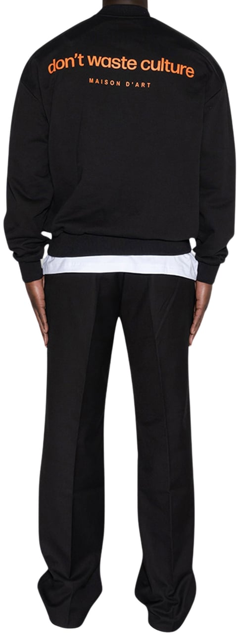 Don't Waste Culture Matt Sweater Zwart