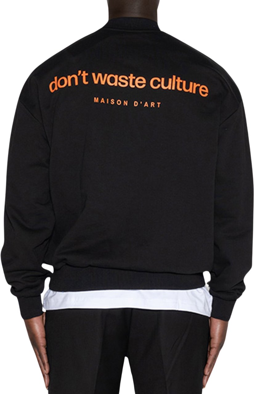 Don't Waste Culture Matt Sweater Zwart