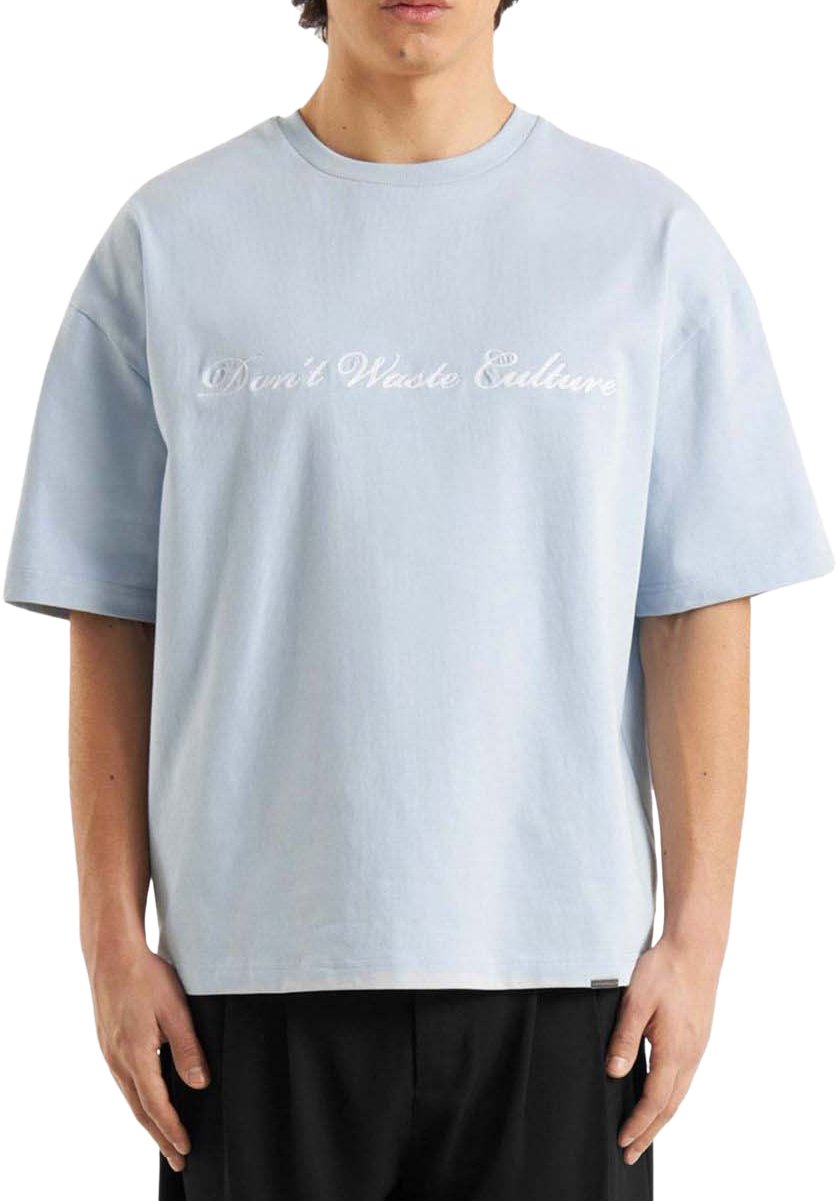 Don't Waste Culture Virena T-shirt Blauw