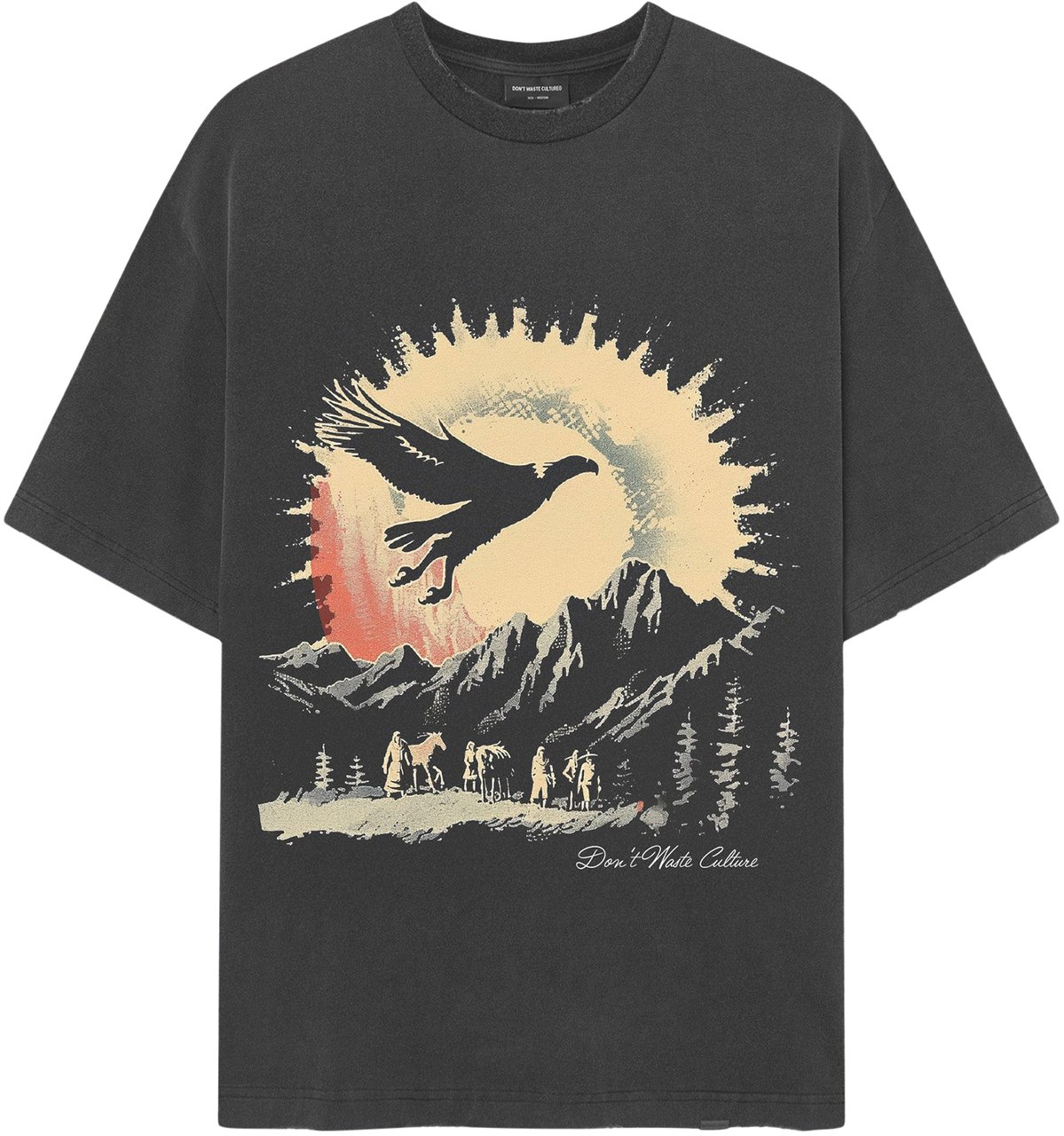 Don't Waste Culture Raven | Washed Black Donkergrijs