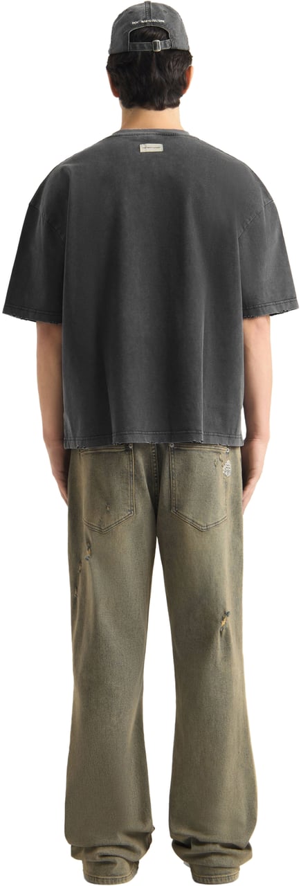 Don't Waste Culture Veyric T-shirt | Washed Black Donkergrijs