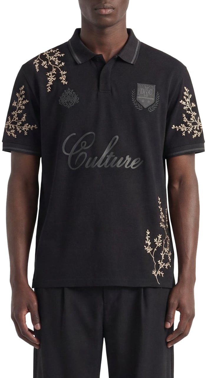 Don't Waste Culture Momohana Football T-shirt | Black Zwart