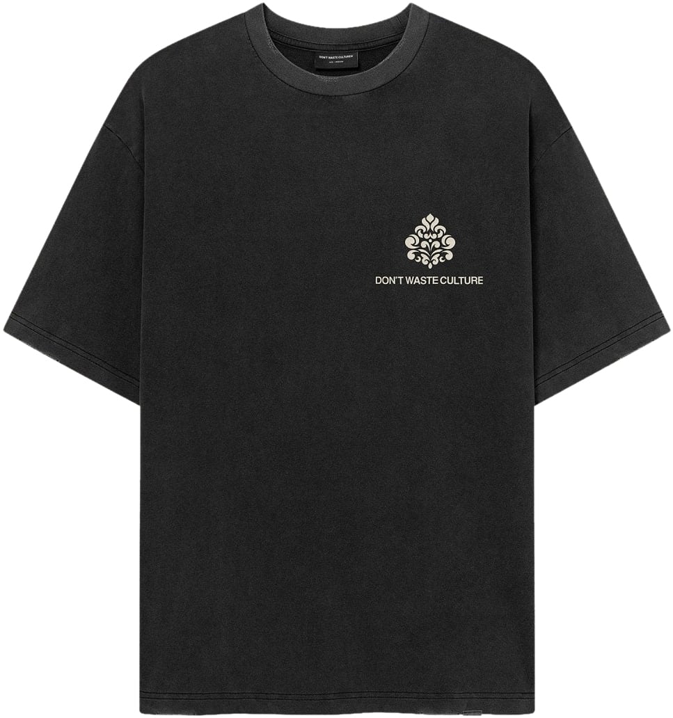 Don't Waste Culture Azemari T-shirt | Washed Black Donkergrijs