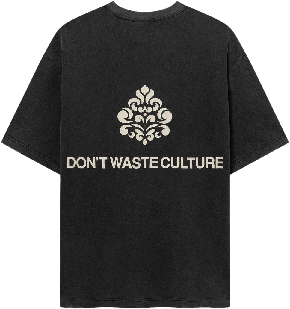 Don't Waste Culture Azemari T-shirt | Washed Black Donkergrijs