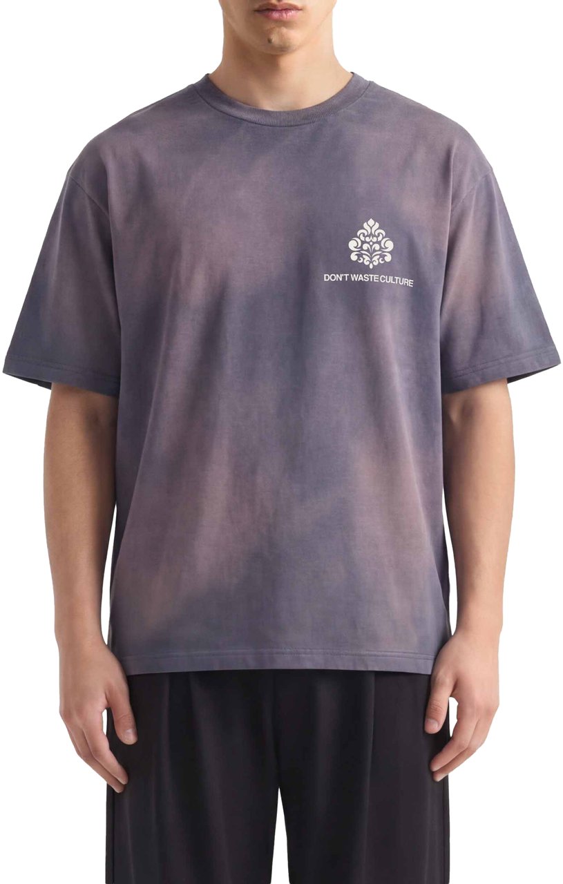 Don't Waste Culture Azemari T-shirt | Faded Blue Blauw