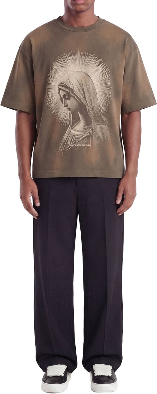Don't Waste Culture Daishoji T-shirt | Faded Olive Groen