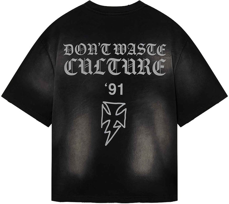 Don't Waste Culture Thunder T-Shirt Zwart