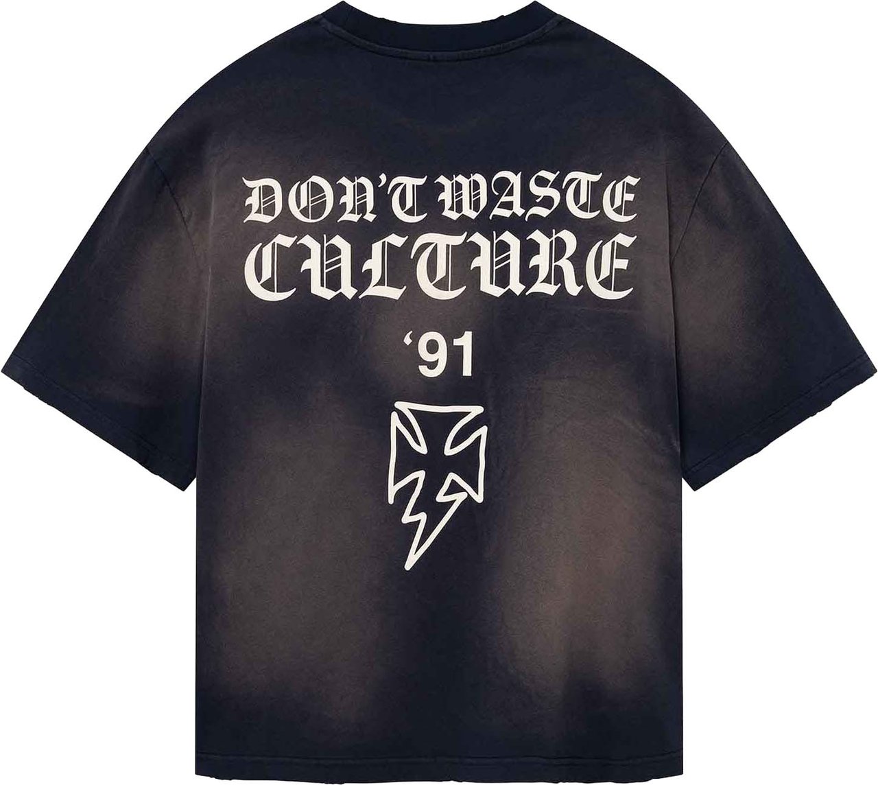 Don't Waste Culture Thunder T-shirt | Faded navy Blauw