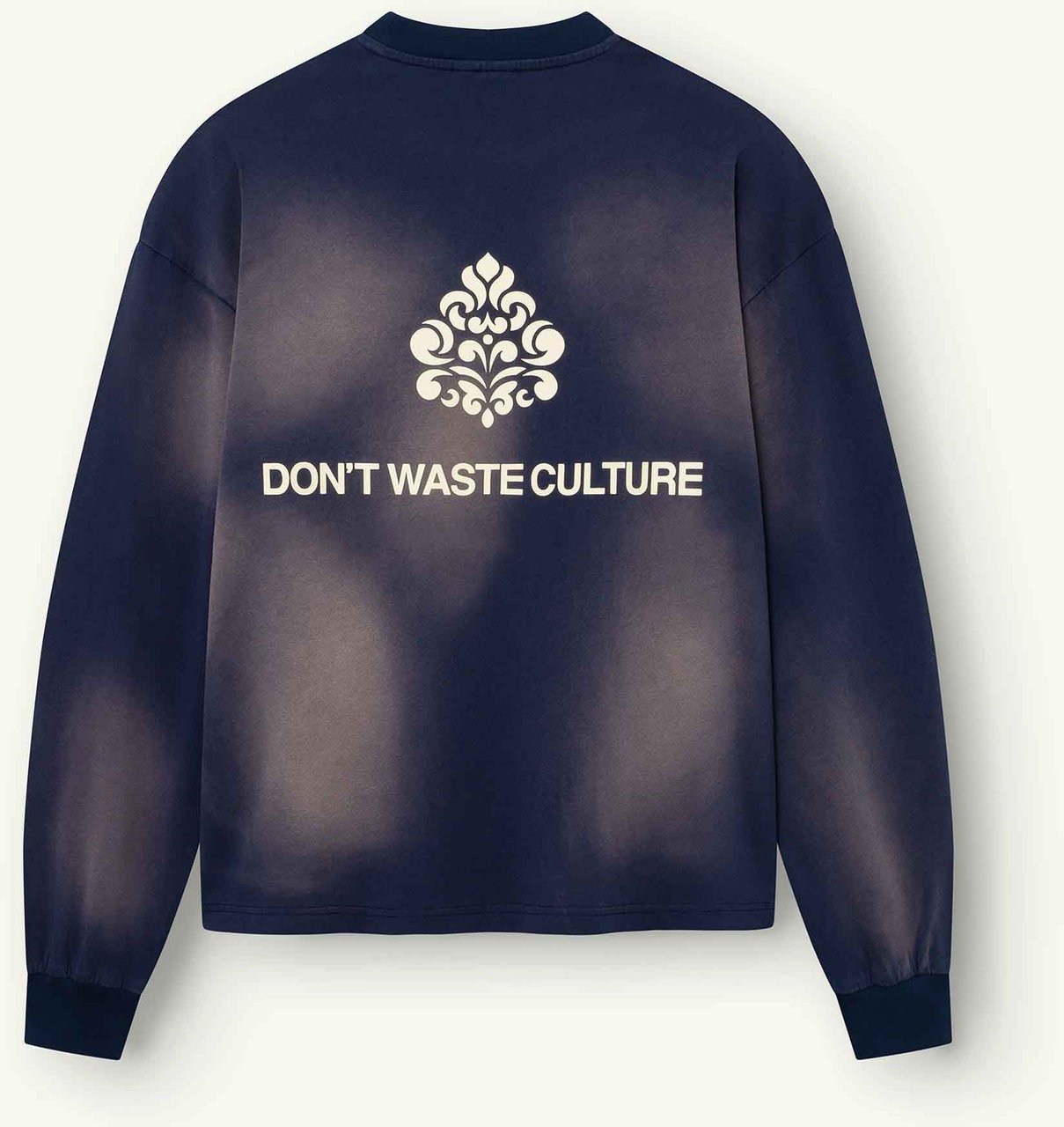 Don't Waste Culture Fade Longsleeve | Navy Blue Navy