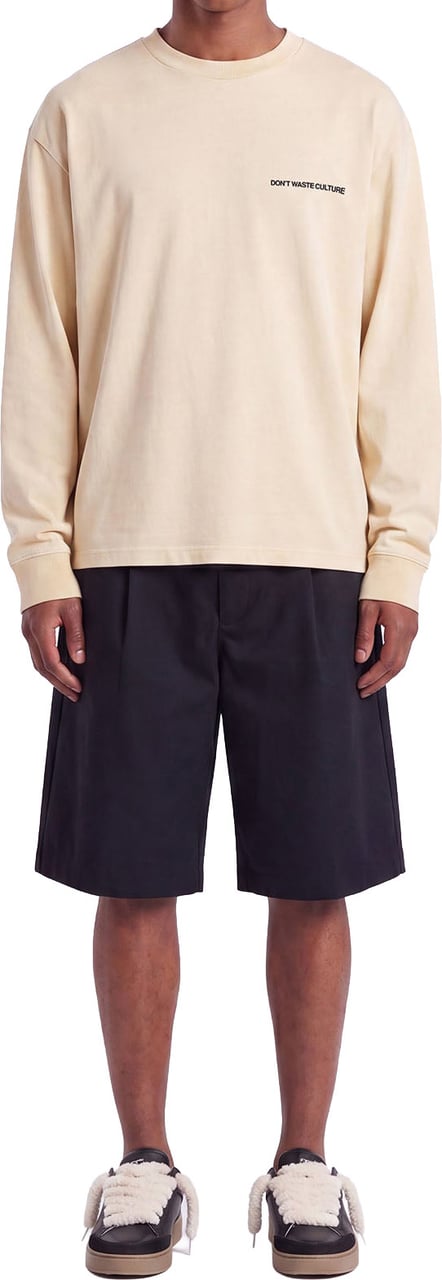 Don't Waste Culture Quasi Longsleeve | Cream Beige