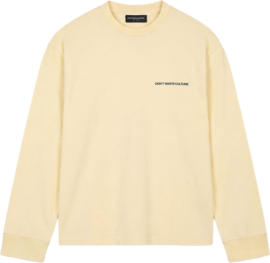 Don't Waste Culture Quasi Longsleeve | Cream Beige