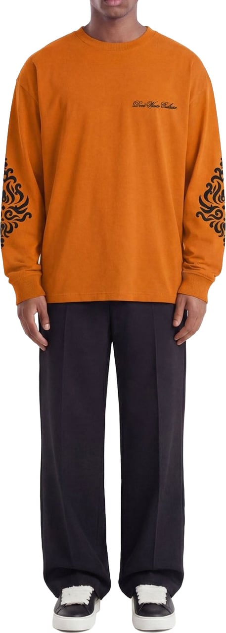 Don't Waste Culture Roye Longsleeve | Orange Oranje