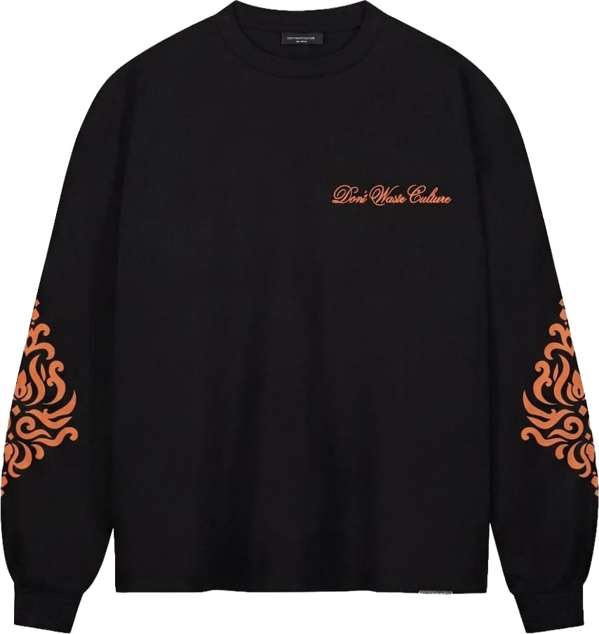 Don't Waste Culture Roye Longsleeve | Black Zwart