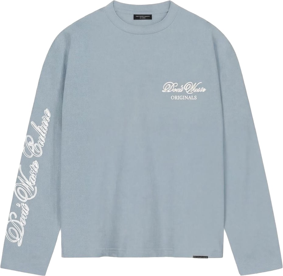 Don't Waste Culture Ori Longsleeve | Light Blue Lichtblauw