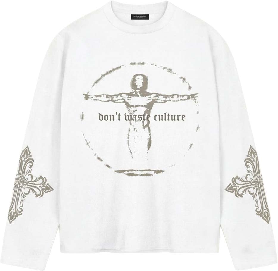 Don't Waste Culture Ator Longsleeve | Off-White Wit