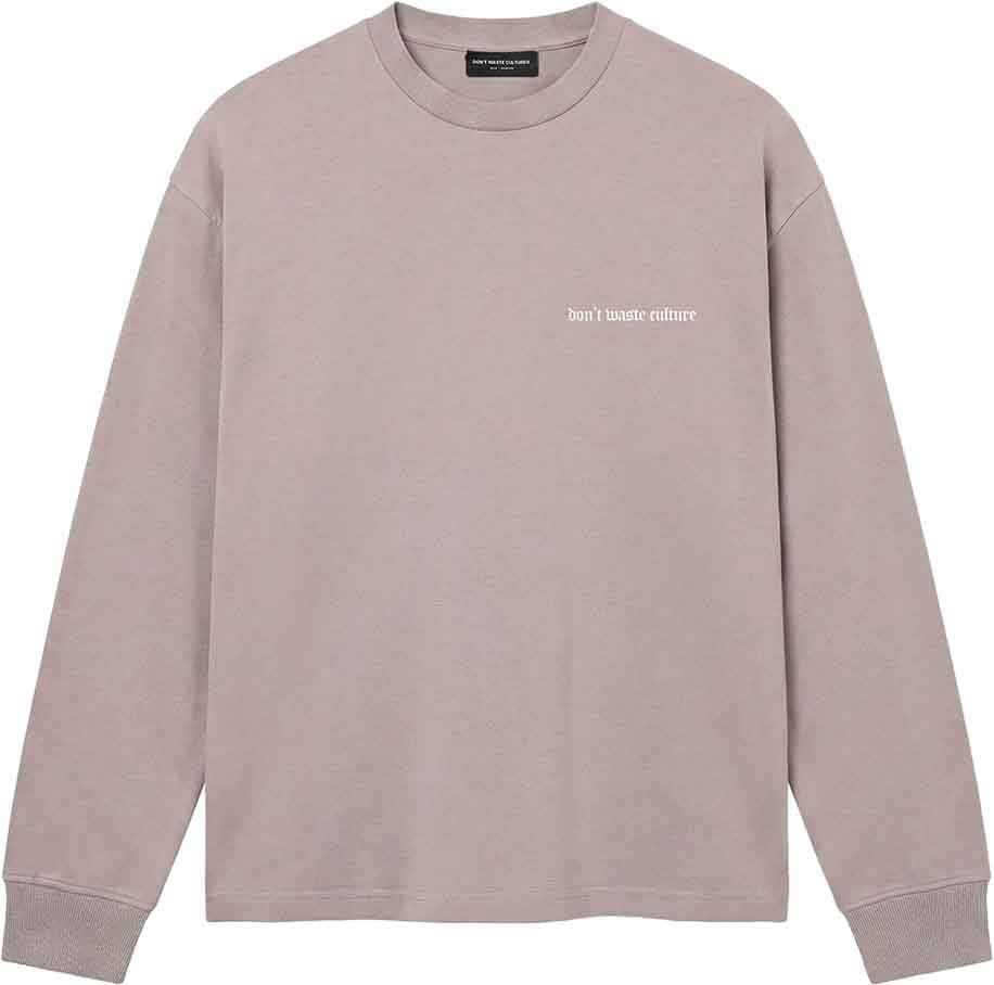 Don't Waste Culture Zayd Longsleeve | Warm Grey Taupe