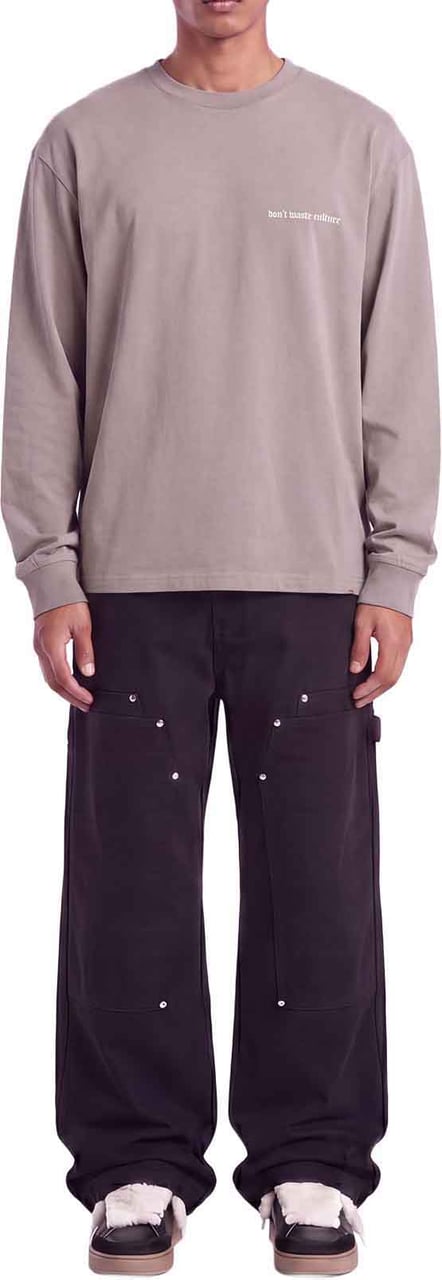 Don't Waste Culture Zayd Longsleeve | Warm Grey Taupe