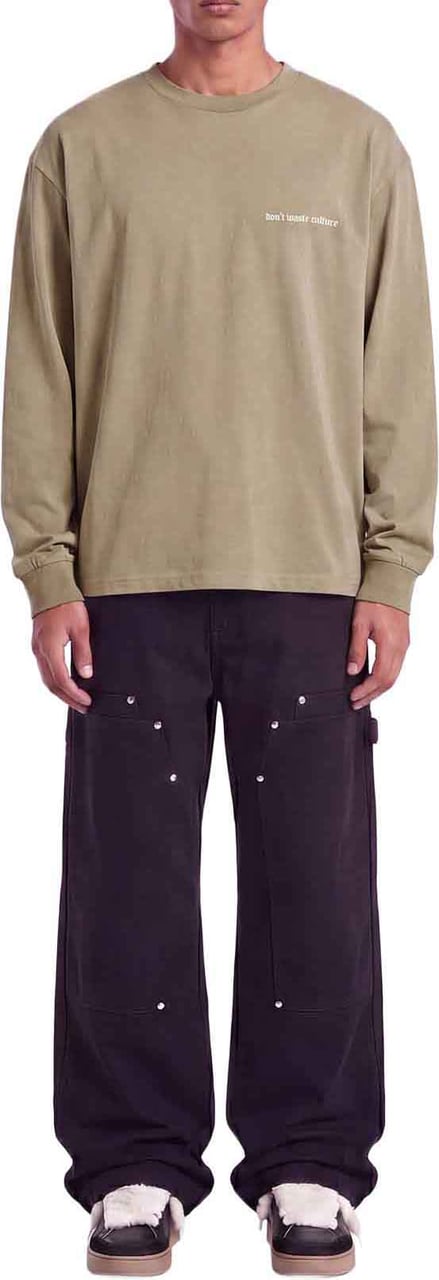 Don't Waste Culture Zayd Longsleeve | Khaki Groen