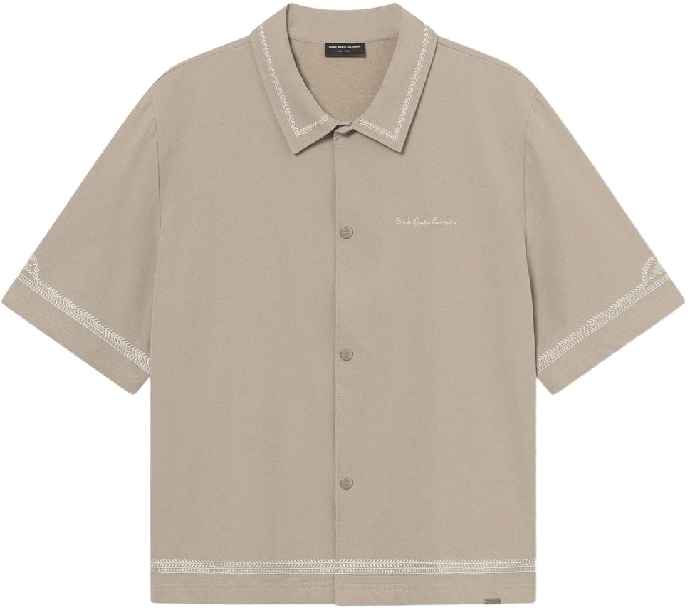 Don't Waste Culture Benoka Overshirt | Warm Grey Taupe