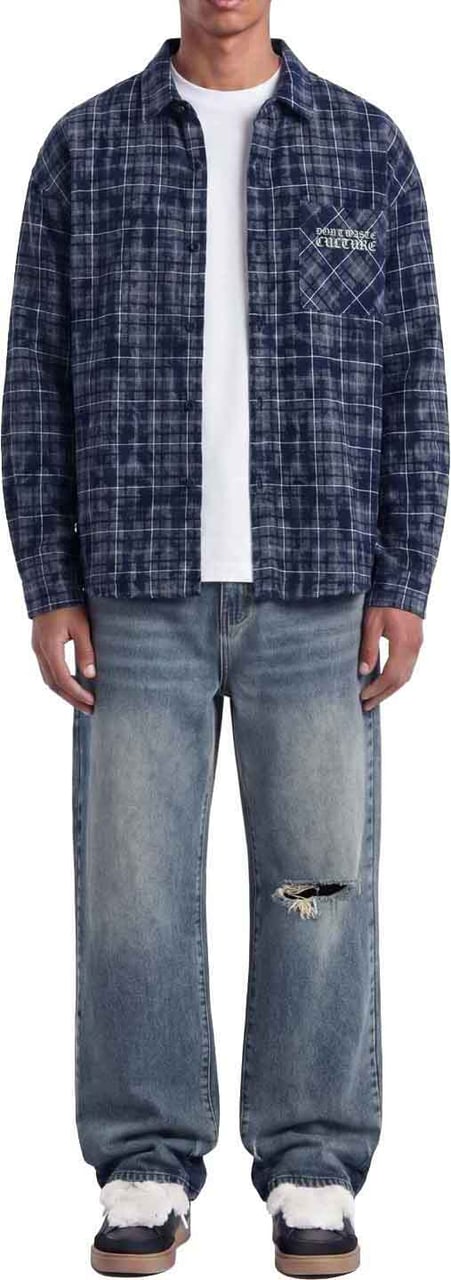 Don't Waste Culture Levi Overshirt | Blue Blauw