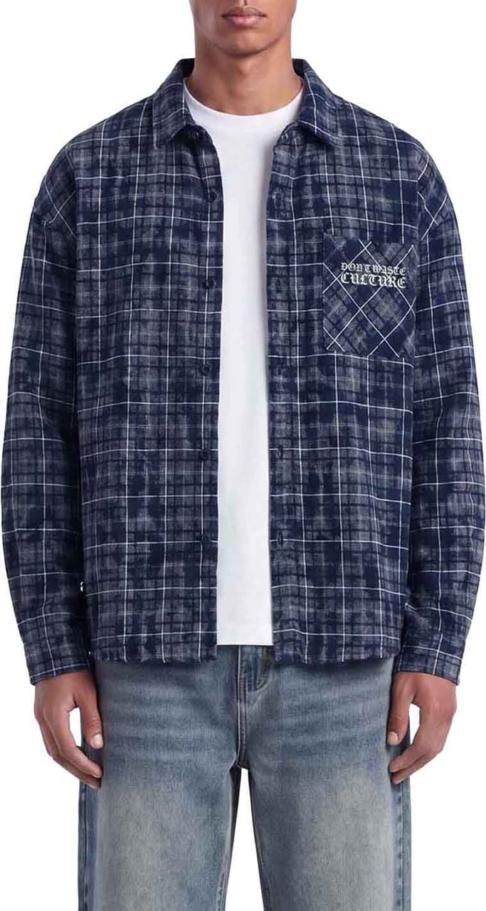 Don't Waste Culture Levi Overshirt | Blue Blauw