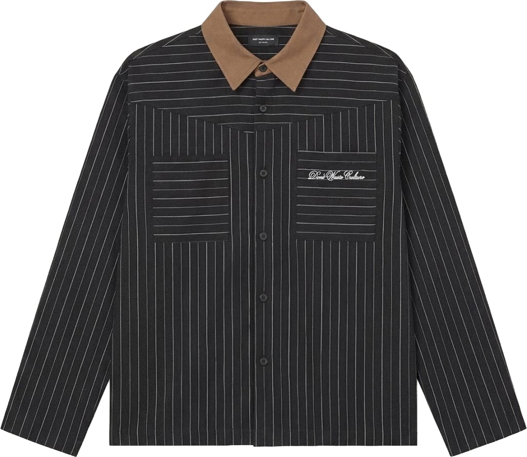 Don't Waste Culture Vea Overshirt | Black Zwart