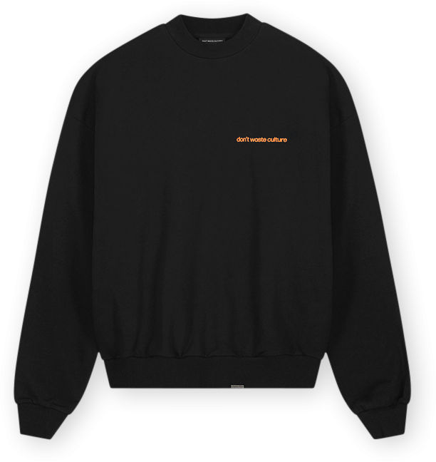 Don't Waste Culture Matt | Black/Orange Zwart