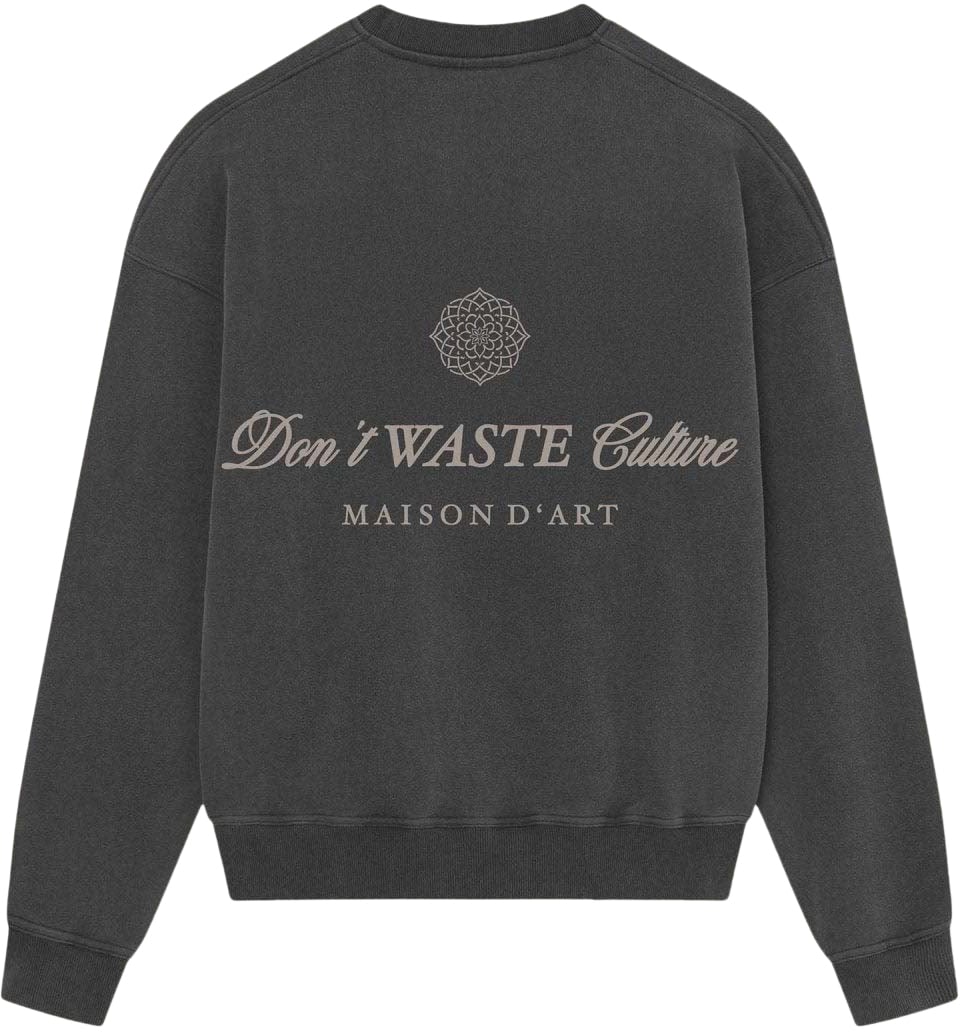 Don't Waste Culture Mire | Washed Black Donkergrijs