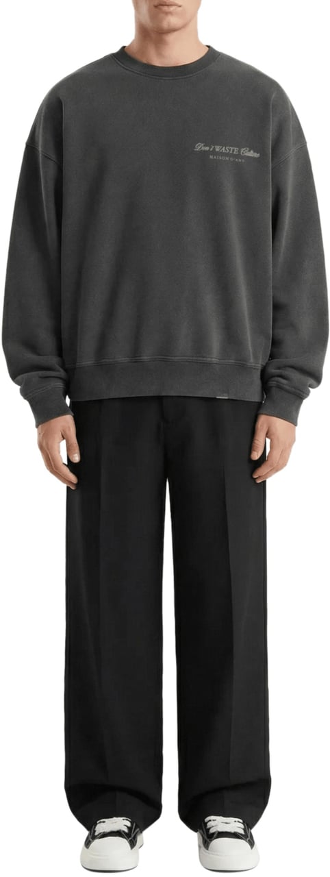 Don't Waste Culture Mire | Washed Black Donkergrijs