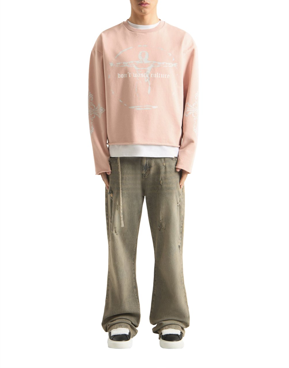 Don't Waste Culture Xavira Sweater | Old Pink Roze