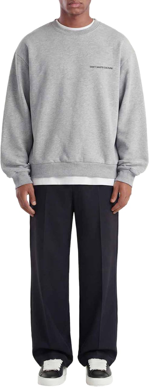 Don't Waste Culture Tripo Sweater | Melange Grey Grijs