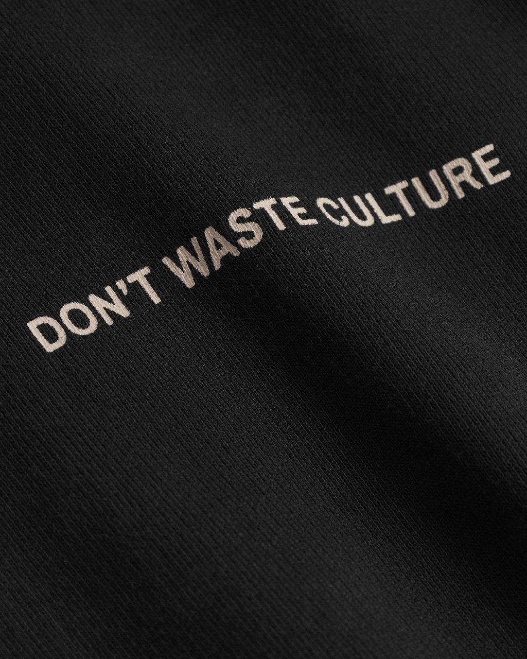 Don't Waste Culture Heren Rhegan Zwart