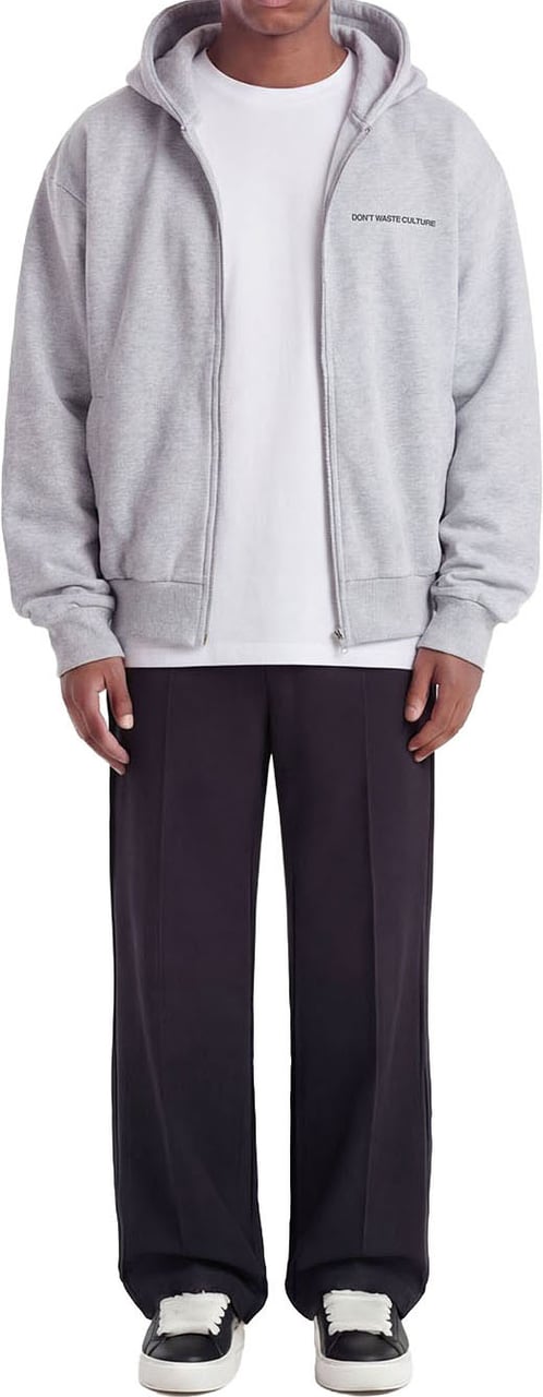 Don't Waste Culture Yao Zip Hoodie | Melange Grey Grijs