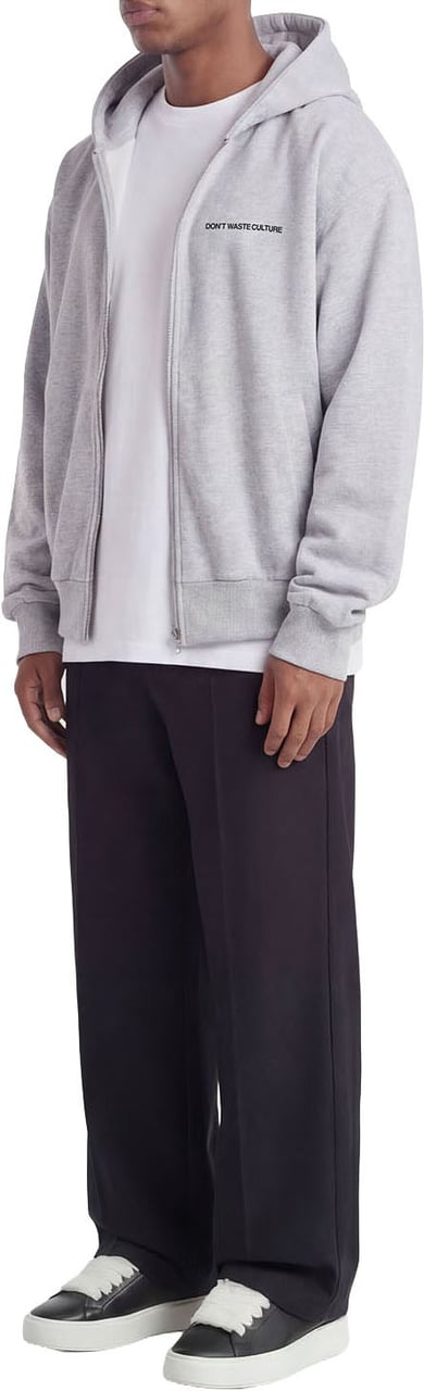 Don't Waste Culture Yao Zip Hoodie | Melange Grey Grijs