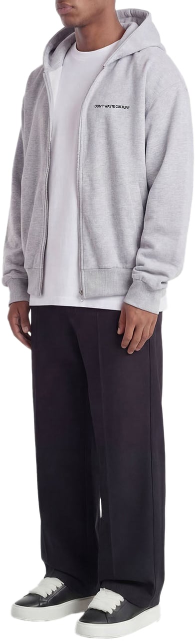 Don't Waste Culture Yao Zip Hoodie | Melange Grey Grijs