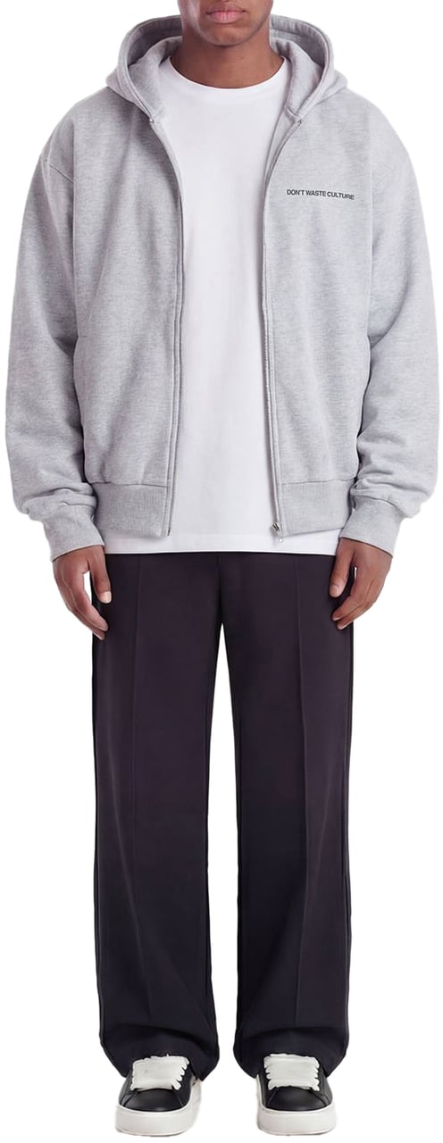 Don't Waste Culture Yao Zip Hoodie | Melange Grey Grijs