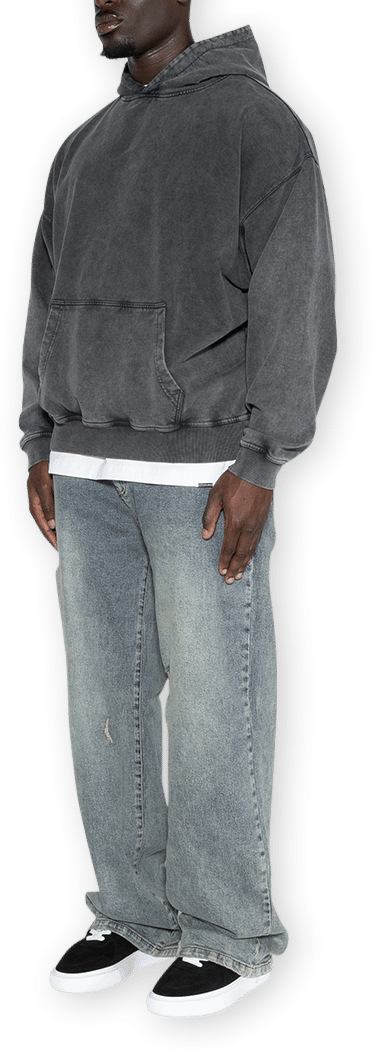 Don't Waste Culture Marek | Washed Black Donkergrijs