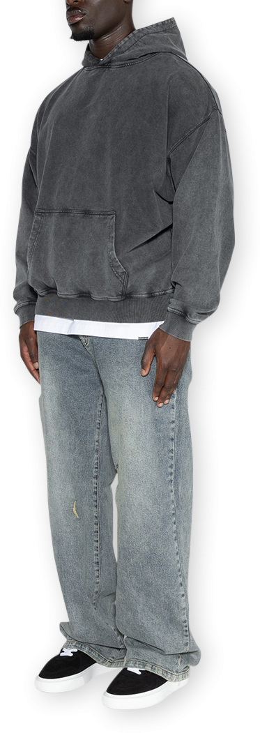 Don't Waste Culture Marek | Washed Black Donkergrijs