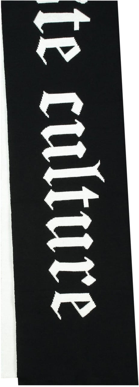 Don't Waste Culture Jacquard scarf | Black Zwart