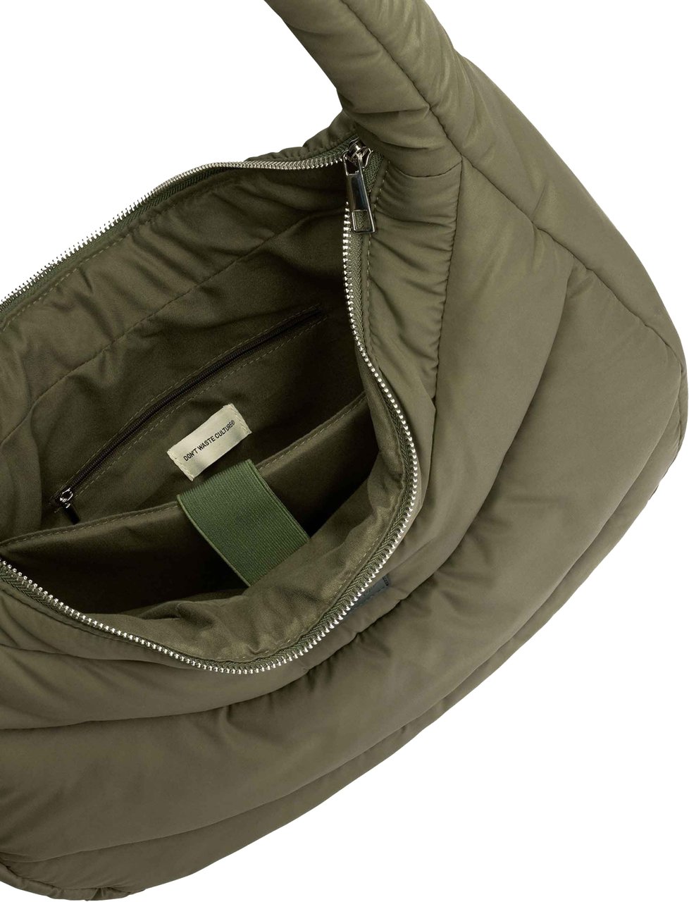 Don't Waste Culture Puff bag | Khaki Groen